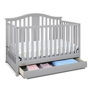 Convertible Crib with Drawer 4-in-1