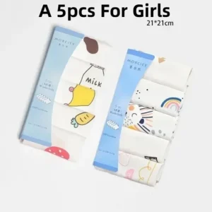 5–8pc Newborn Cotton Towel & Washcloth Set – Soft, Absorbent, Baby-Safe